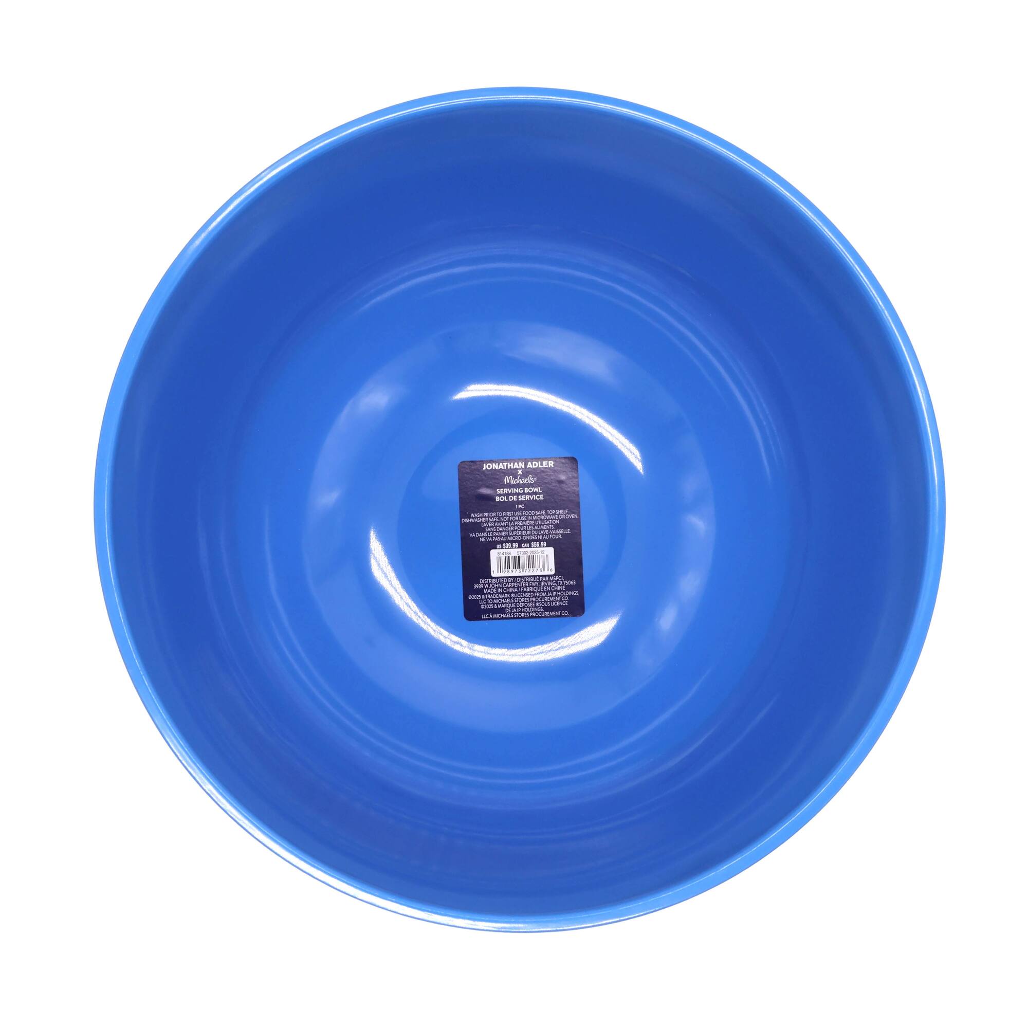 Jonathan Adler x Michaels 13" Blue Melamine Serving Bowl